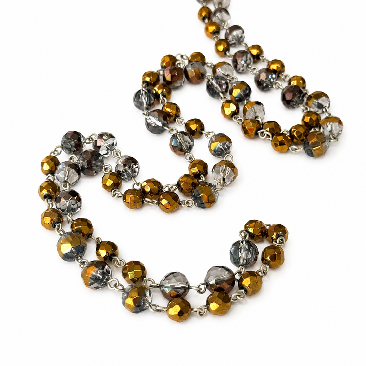 CHOCOLATE CRYSTAL NECKLACE