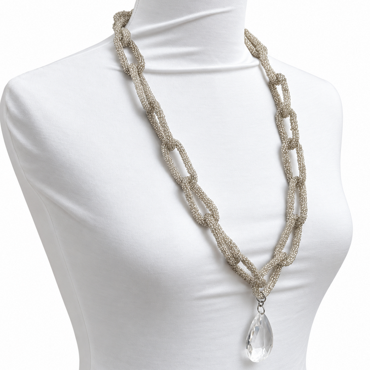 THE BEADED CHAINS - SILVER