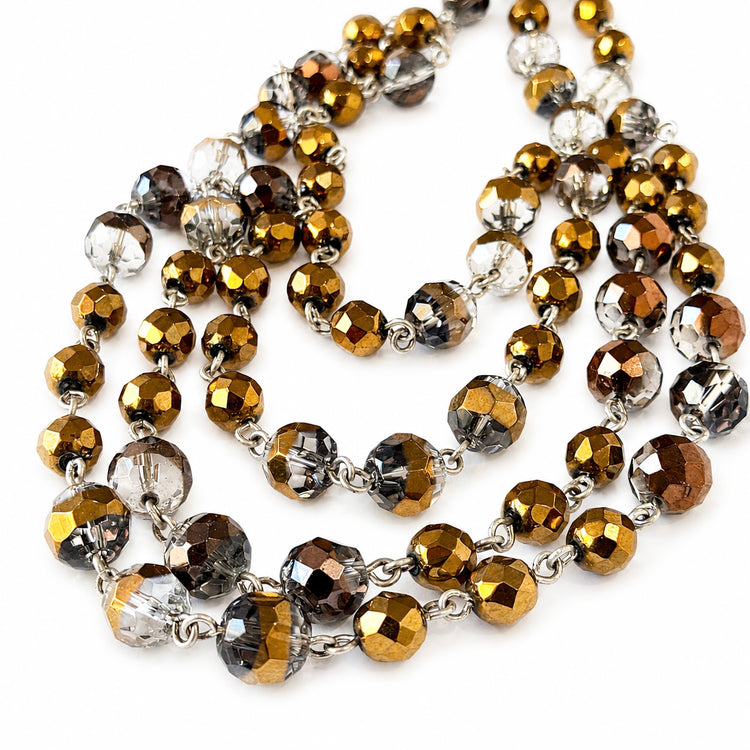 CHOCOLATE CRYSTAL NECKLACE
