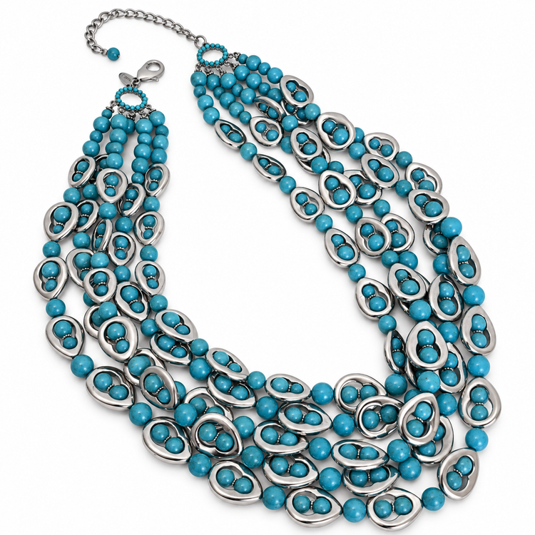 TURQUOISE SANTORINI NECKLACE