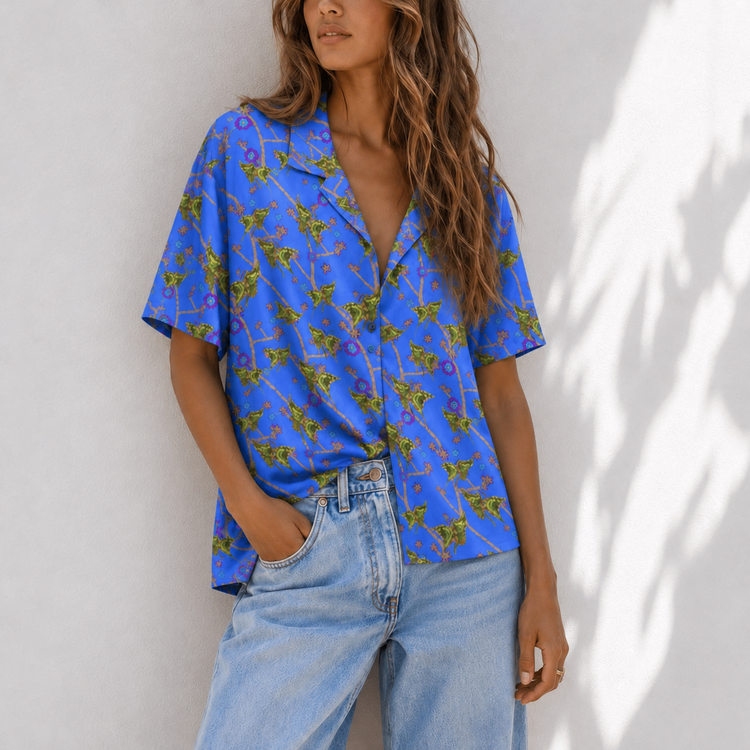 THE BLUE BUTTERFLY BOYFRIEND SHIRT