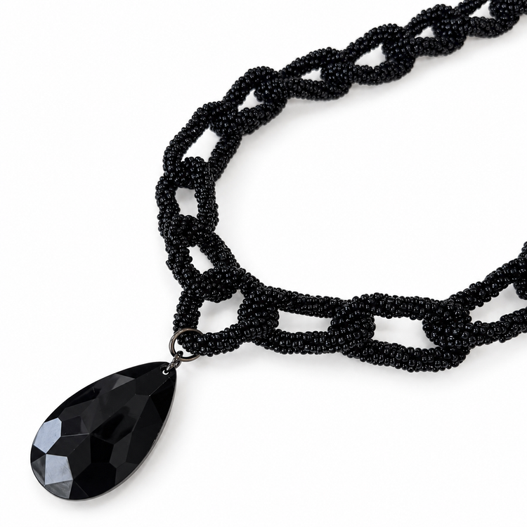 THE BEADED CHAINS - BLACK