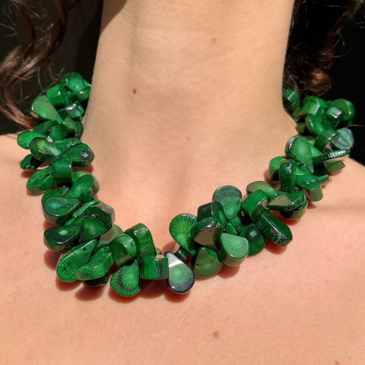 EMERALD REEF CORAL NECKLACE