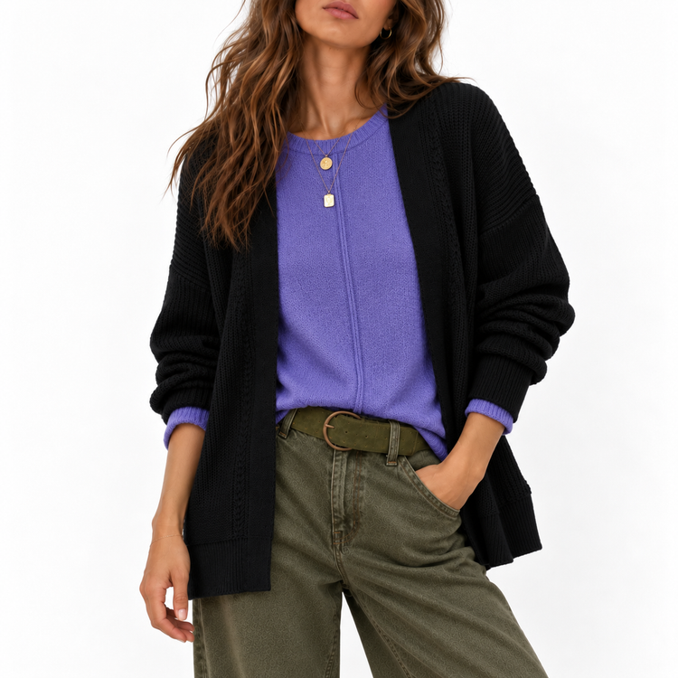 THE MALIBU SWEATER - JACARANDA