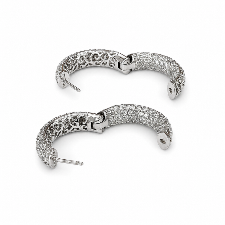 INSIDE OUTSIDE PAVÉ HOOPS