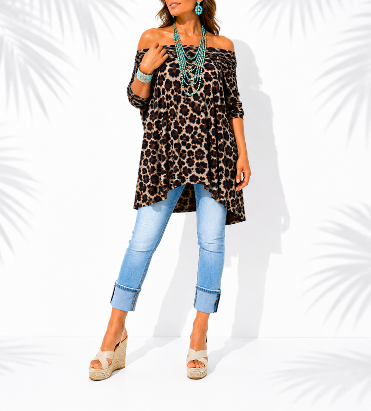 3 WAY PONCHO DELUXE - LEOPARD