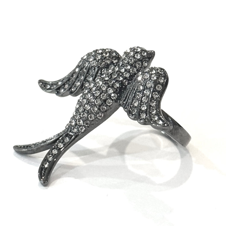 MIDNIGHT DOVE IN FLIGHT RING