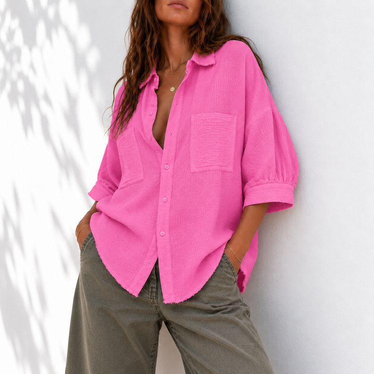 THE SAINT TROPEZ BLOUSE - PINK