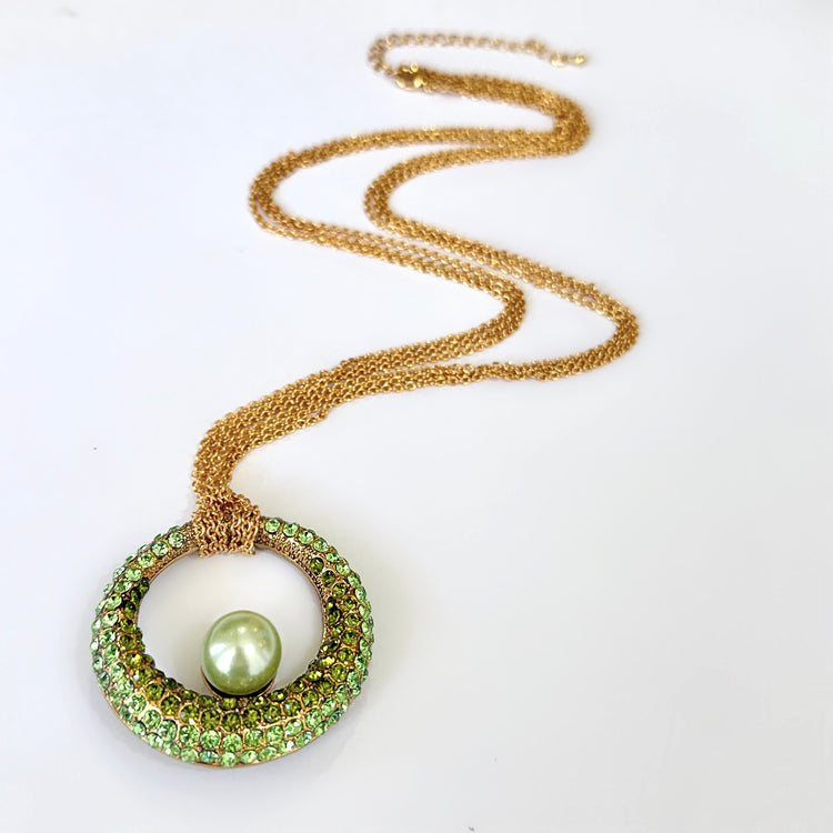 OMBRÉ VERDANT PENDANT NECKLACE