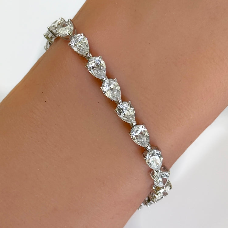 PEAR TENNIS BRACELET