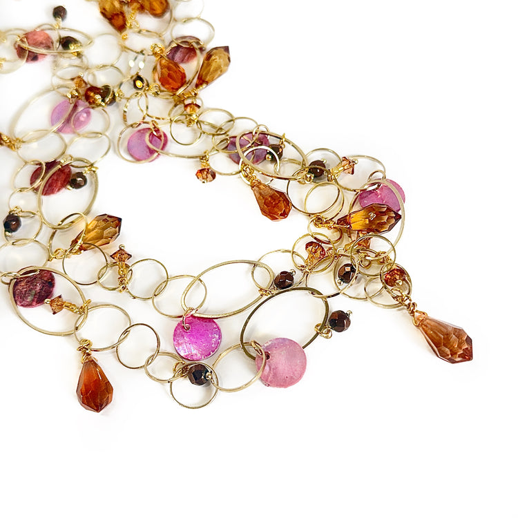 CHAMPAGNE SUNSET NECKLACE