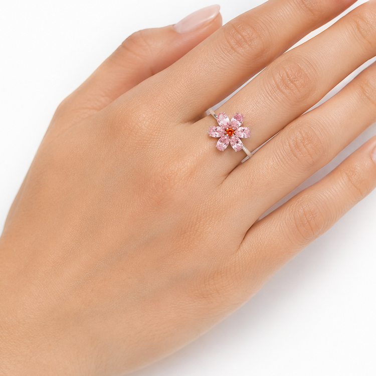PINK DAISY RING