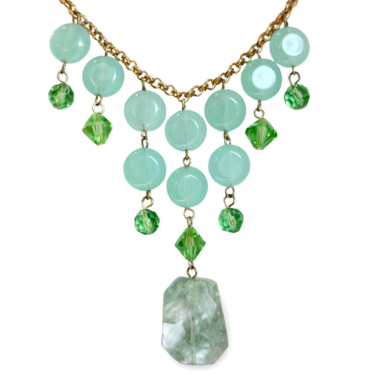 MISTY QUARTZ DROP NECKLACE