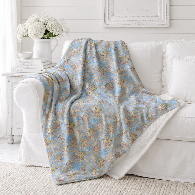 SUNDAY SNACKS COZY DOUBLE FACED THROW BLANKET