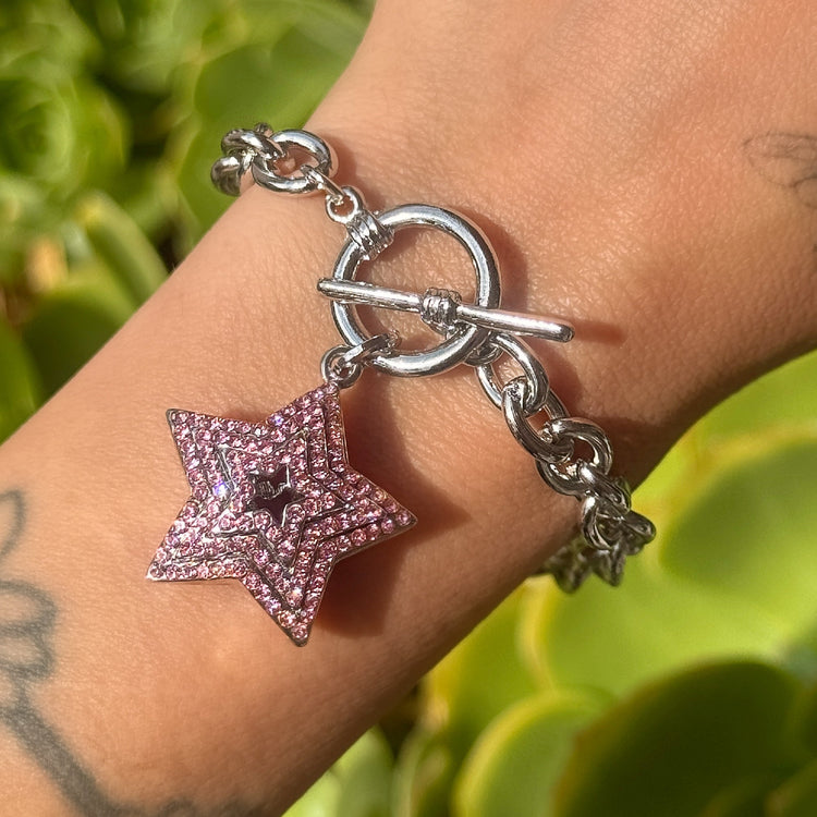 LUCKY STAR DOUBLE SIDED TOGGLE BRACELET
