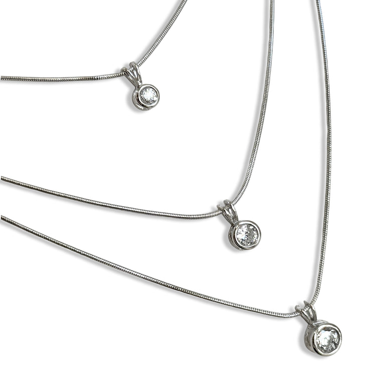 TRIFECTA TRIPLE STRAND NECKLACE