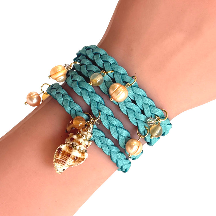 THE STEVIE CHARM BRACELET - POINT DUME PEARL