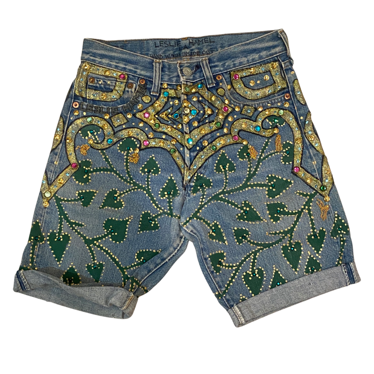DELUXE CRYSTAL STUDDED SHORTS
