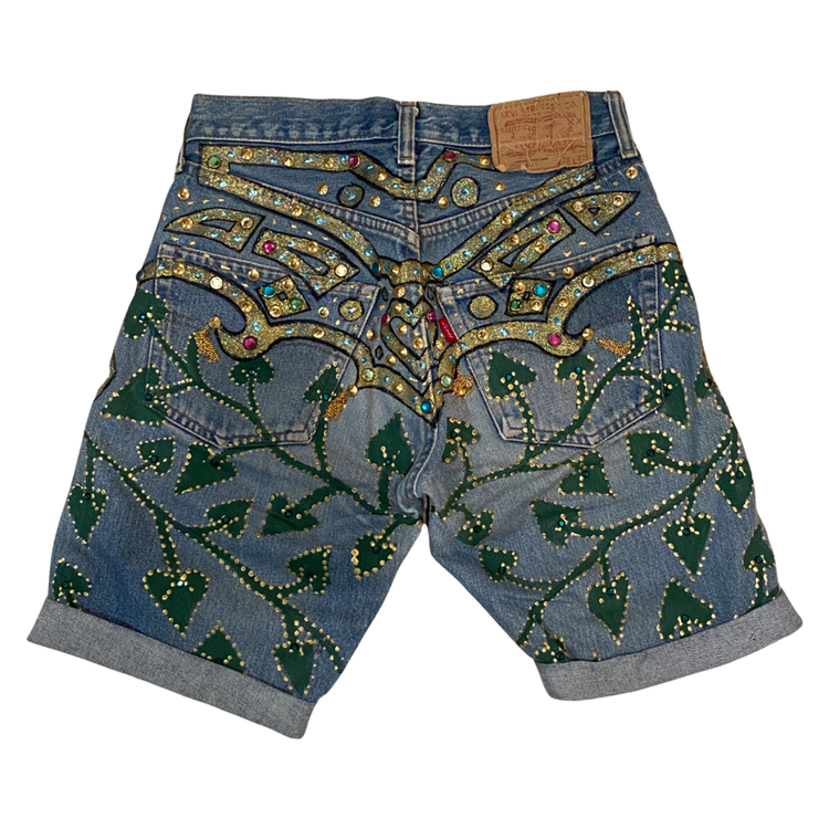 DELUXE CRYSTAL STUDDED SHORTS