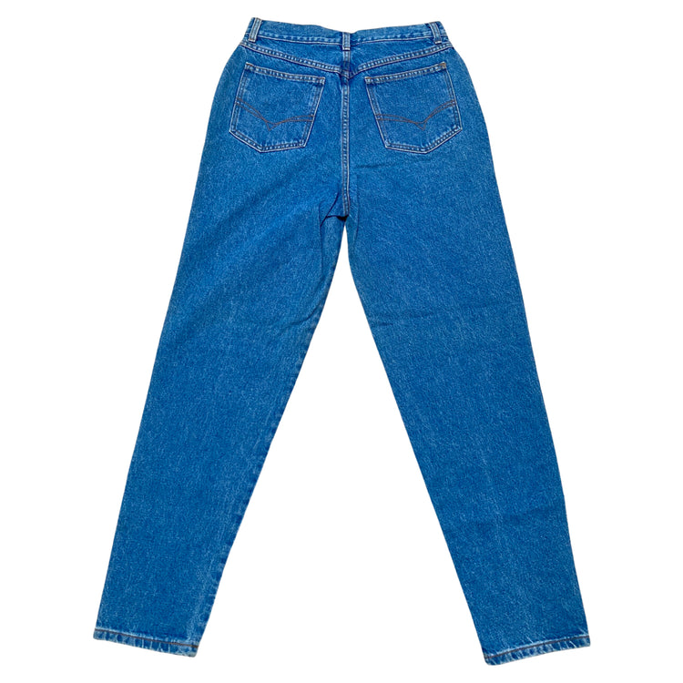 PEARL STUDDED HIGH WAISTED JEANS