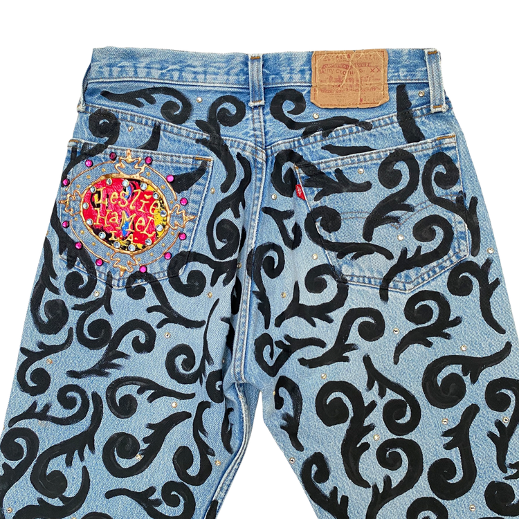 THE MARILYN CRYSTAL STUDDED JEANS