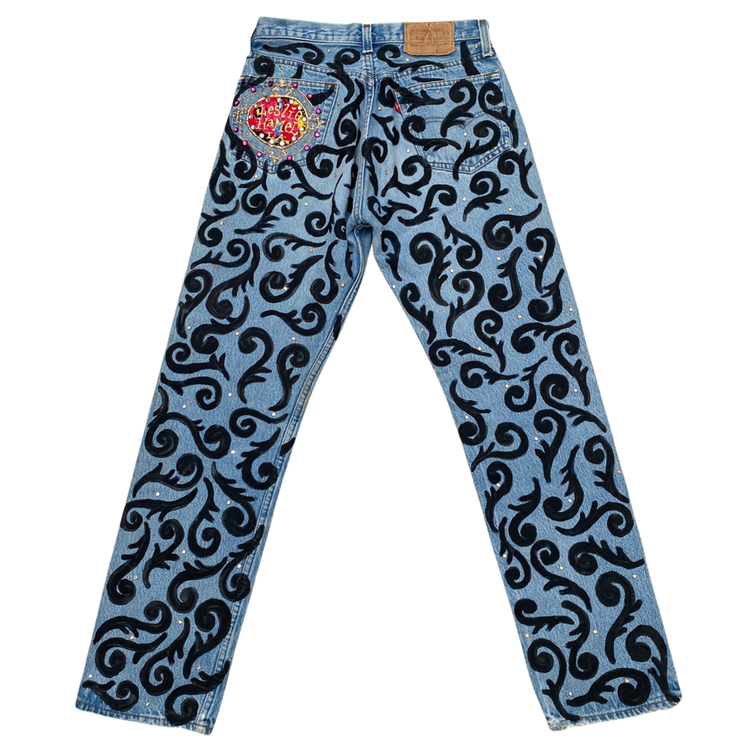 THE MARILYN CRYSTAL STUDDED JEANS