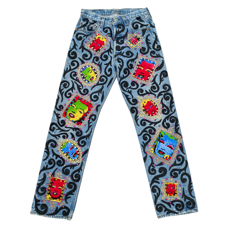 THE MARILYN CRYSTAL STUDDED JEANS