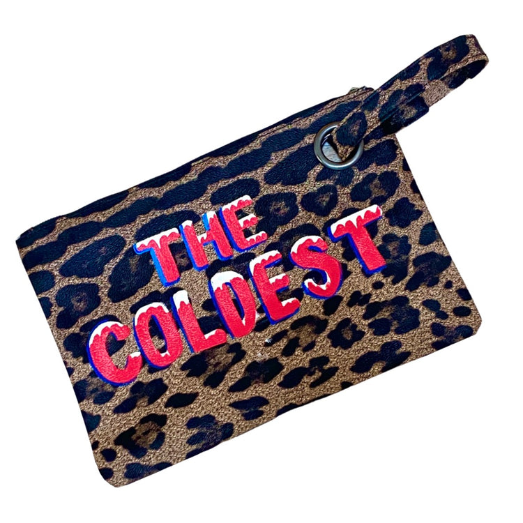 THE COLDEST! HAND PAINTED LARGE ZIPPER CASE