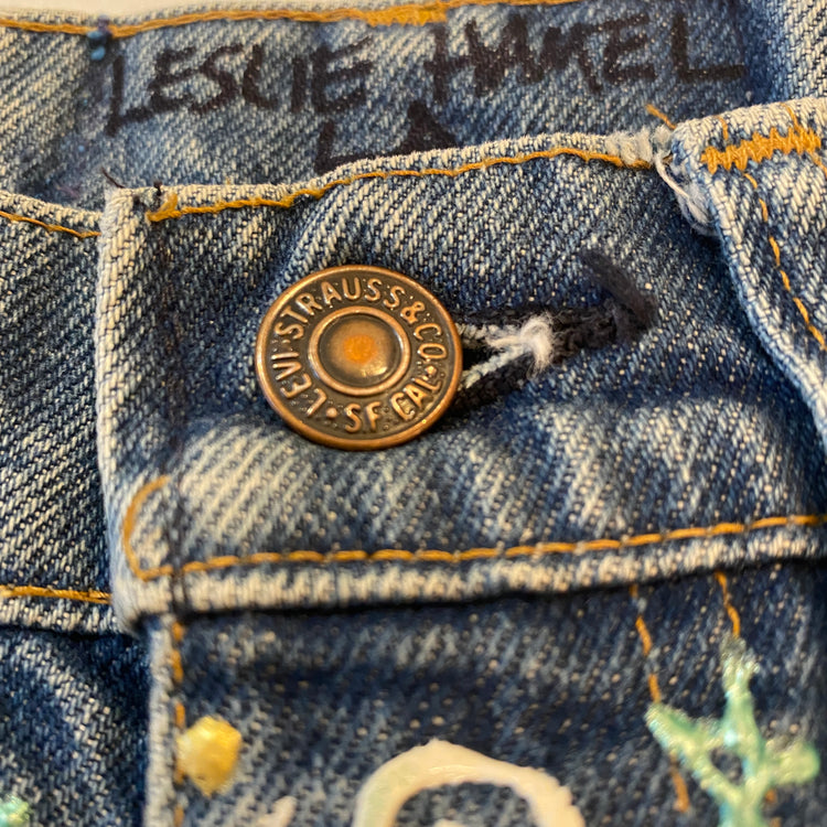 THE LESLIE HAMEL PSYCHEDELIC BELLBOTTOM JEANS