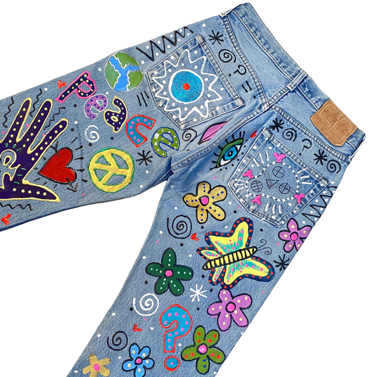 THE LESLIE HAMEL PSYCHEDELIC JEANS