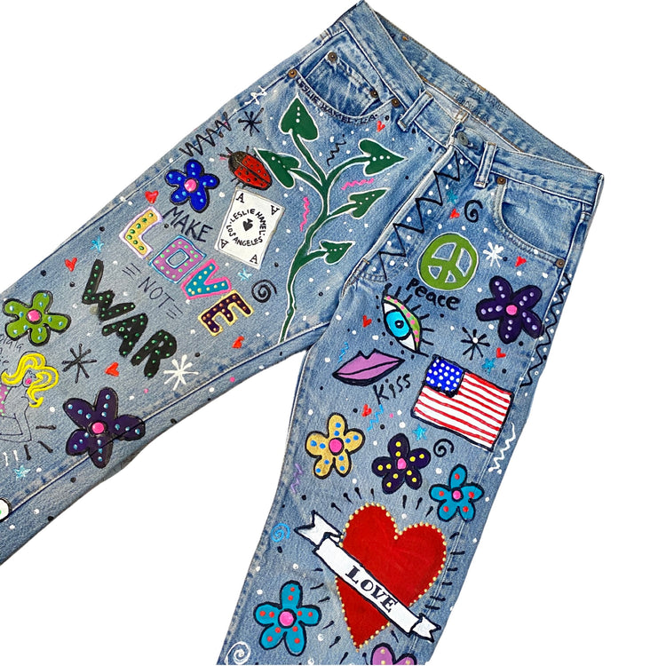 THE LESLIE HAMEL PSYCHEDELIC JEANS