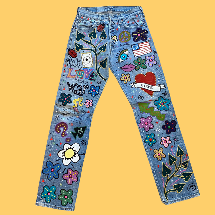 THE LESLIE HAMEL PSYCHEDELIC JEANS