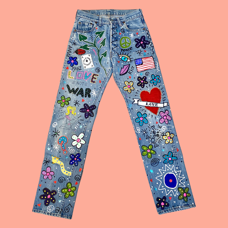 THE LESLIE HAMEL PSYCHEDELIC JEANS