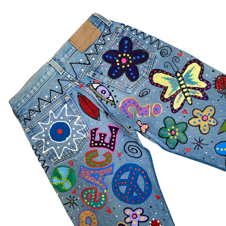 THE LESLIE HAMEL PSYCHEDELIC JEANS