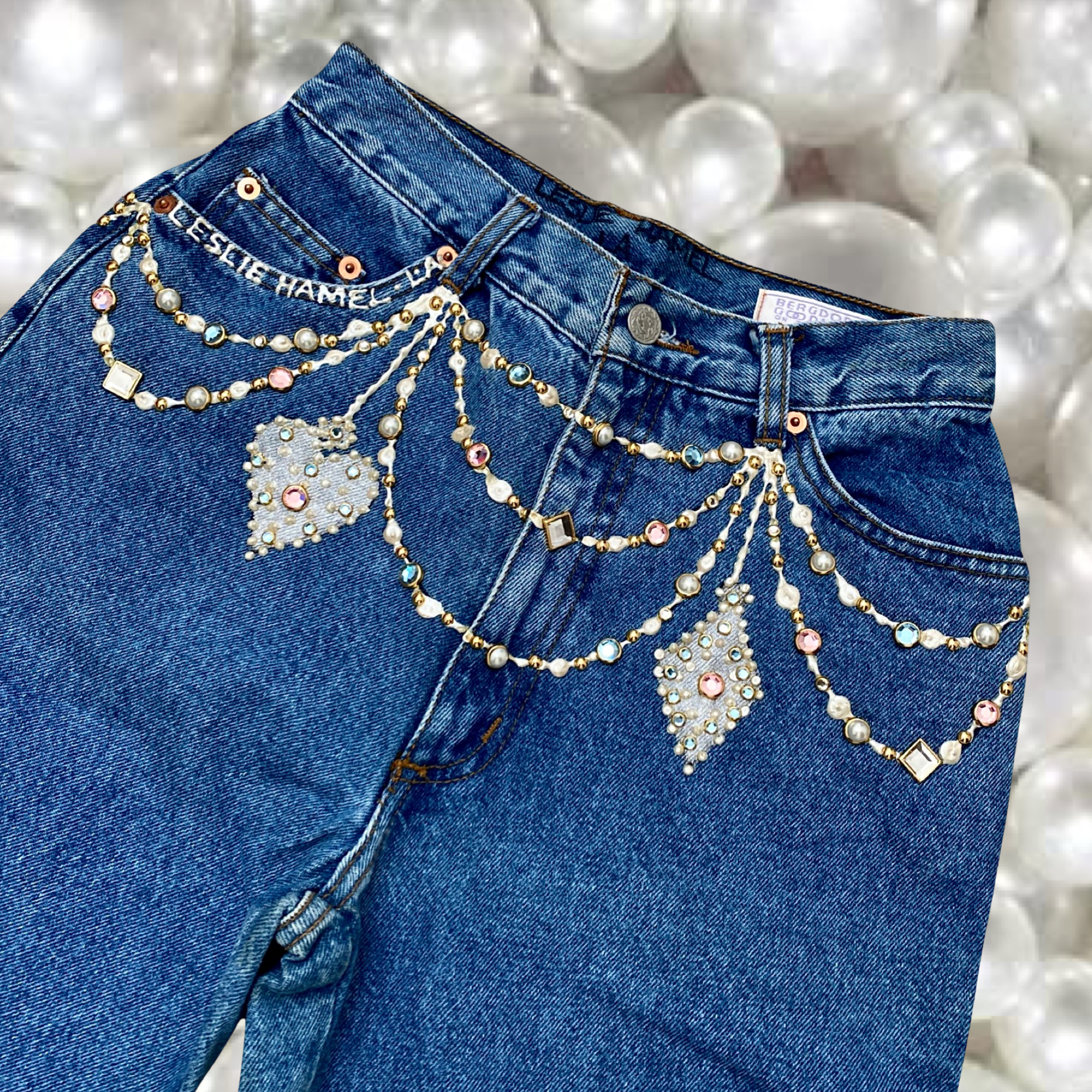 THE SILVER CHANEL JEANS