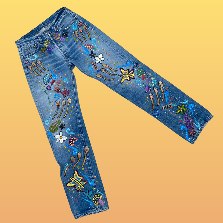 THE LESLIE HAMEL MAGIC MUSHROOM JEANS