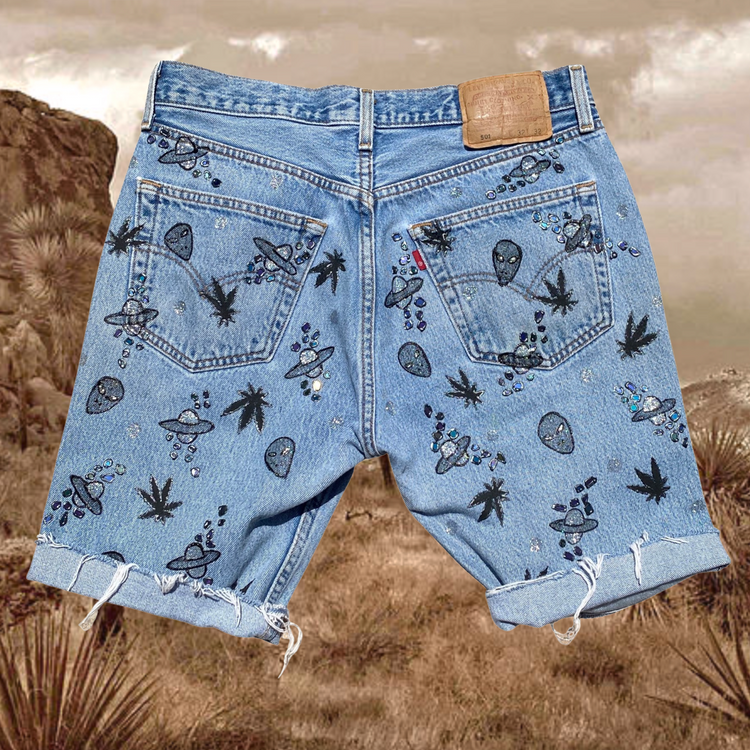 SPACE CADET MID LENGTH SHORTS