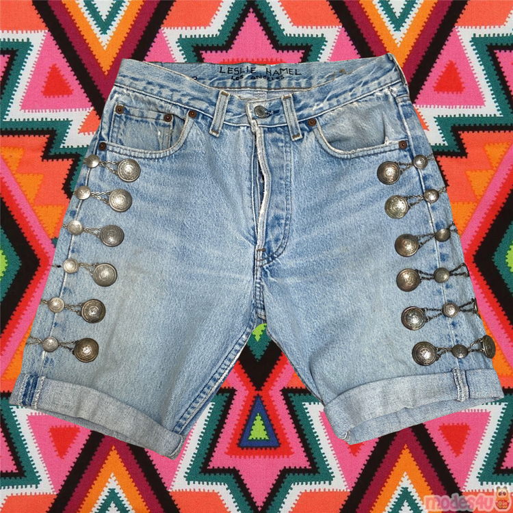 LESLIE HAMEL MARIACHI JEANS ON VINTAGE LEVIS 501's