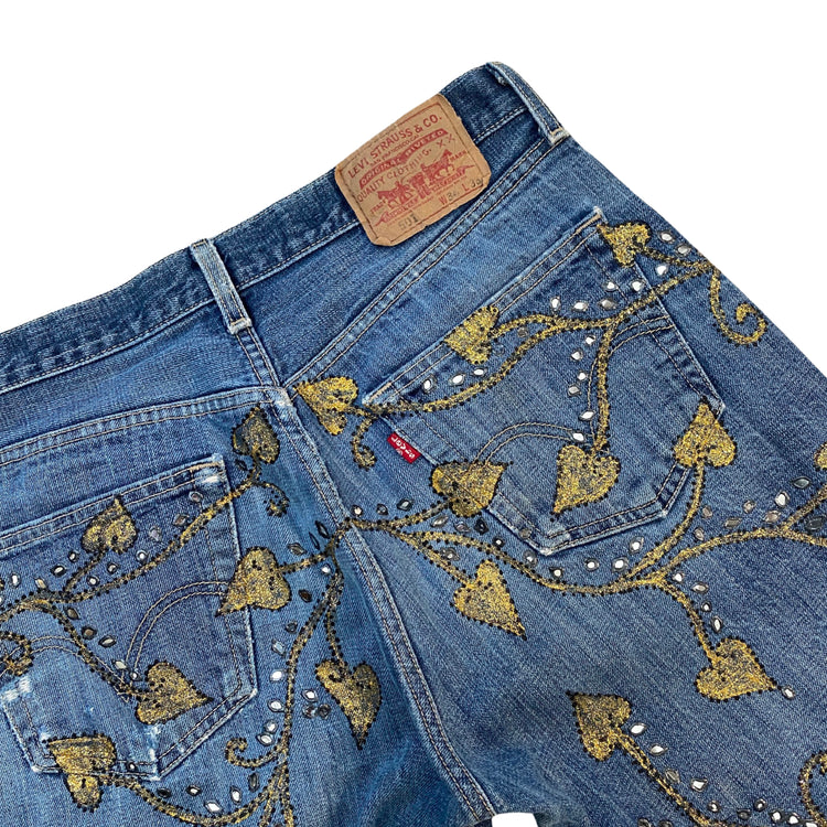 ZE GOLD VINE STAINED GLASS JEANS