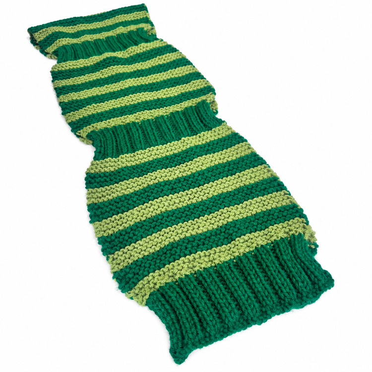 DAISY'S FAMOUS PEAPOD SCARF - GREEN STRIPE