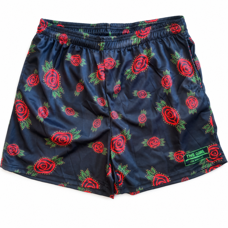 THE CHARCOAL ROSE BOYFRIEND SHORTS