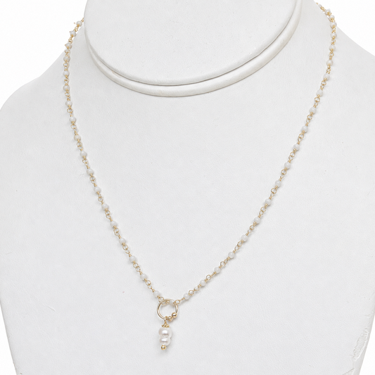PETIT PEARL GOLD NECKLACE