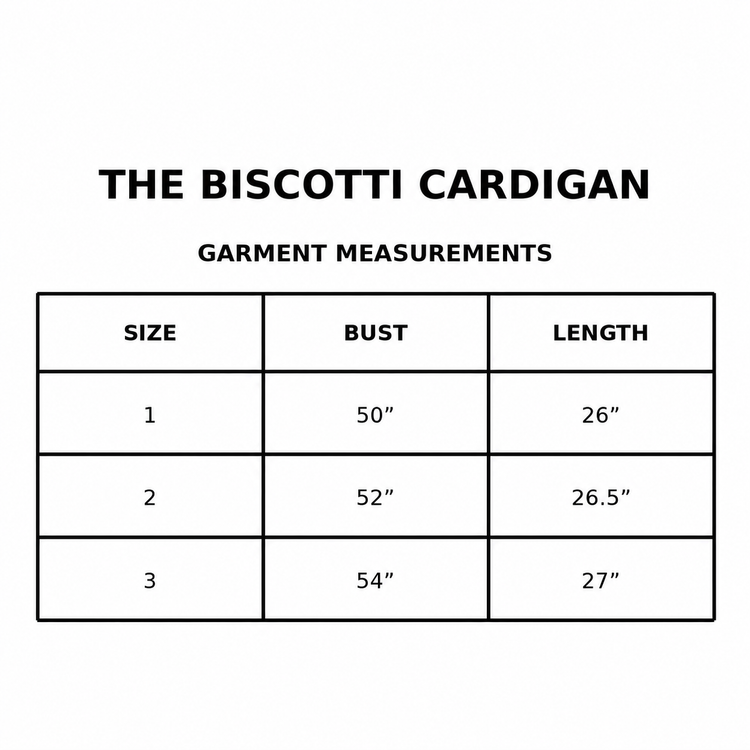 THE BLACK BISCOTTI CARDIGAN