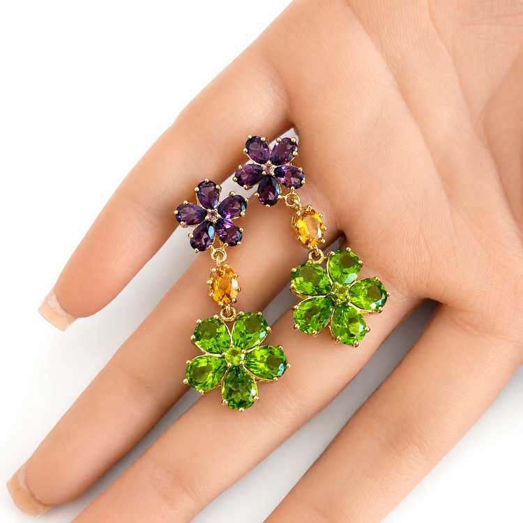 LE FLEUR DE SOLEIL EARRINGS