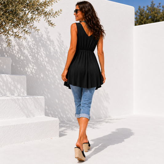 THE DAY & NIGHT V-NECK BLACK