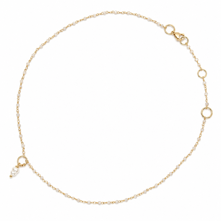 PETIT PEARL GOLD NECKLACE