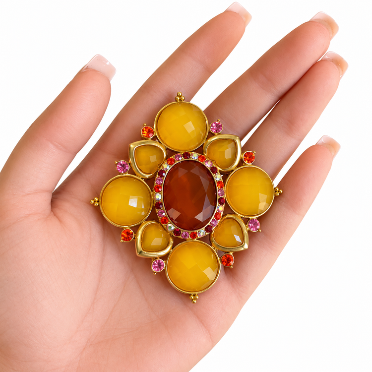 AUTUMN LEAVES  BROOCH