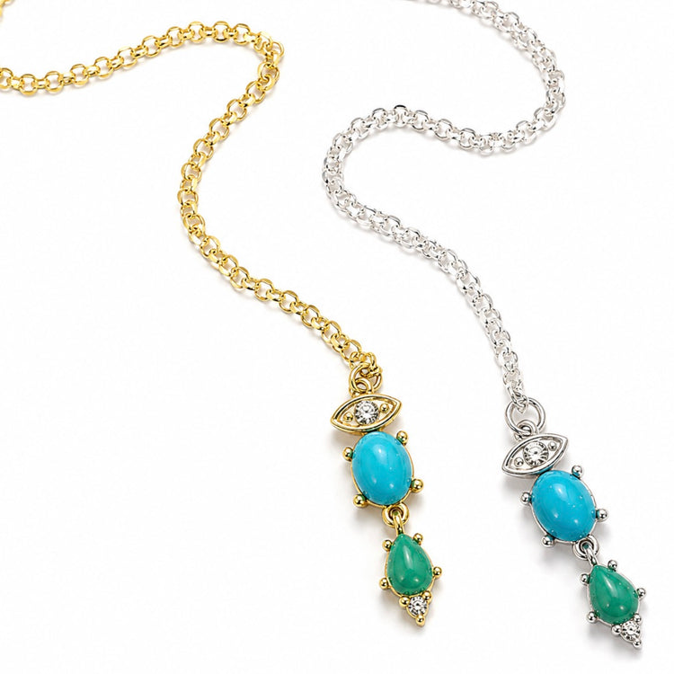 PETIT TURQUOISE TALISMAN NECKLACE