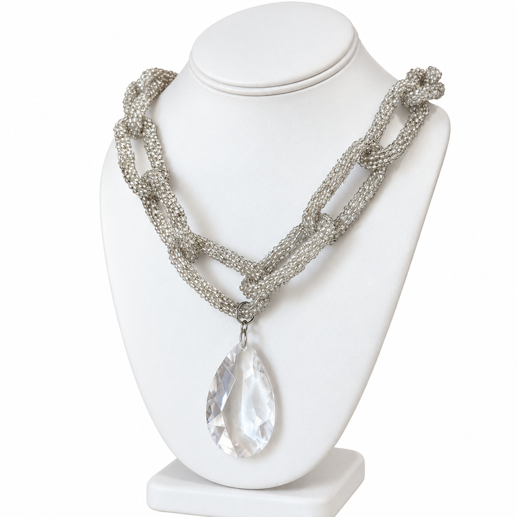 THE BEADED CHAINS - SILVER