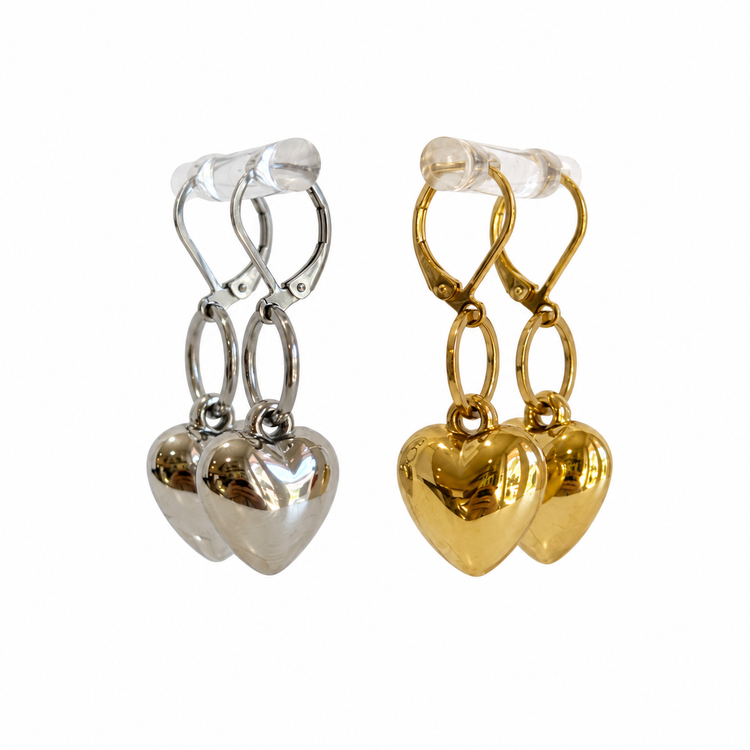 CHUBBY HEART EARRINGS
